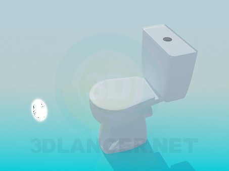 modello 3D Toilet Bowl - anteprima