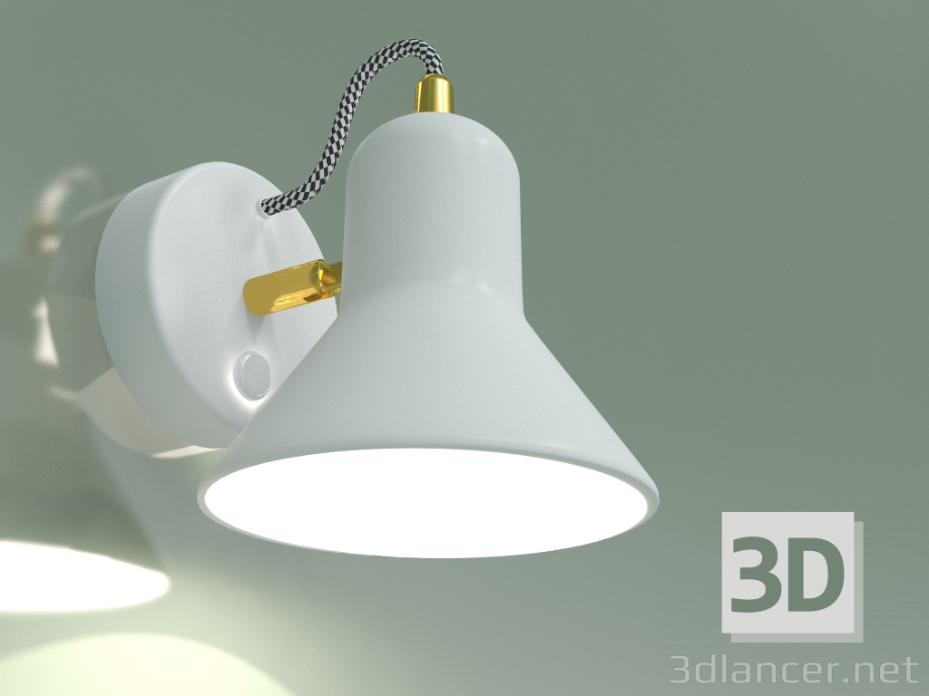 3d model Aplique 20083-1 (blanco-oro) - vista previa