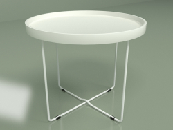 Table basse Arvika diamètre 60 (blanc)