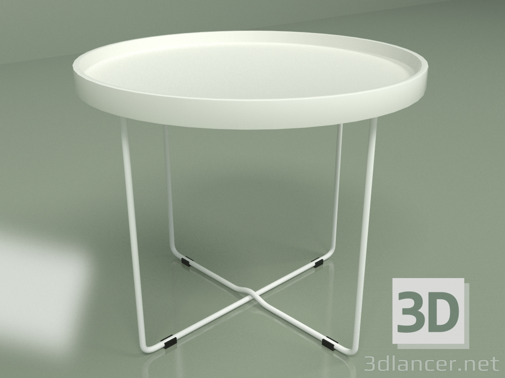 Modelo 3d Mesa de centro Arvika diâmetro 60 (branco) - preview