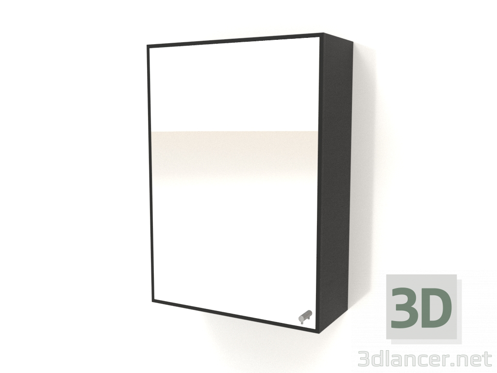 3d model Mirror with drawer ZL 09 (500x200x700, wood black) - preview