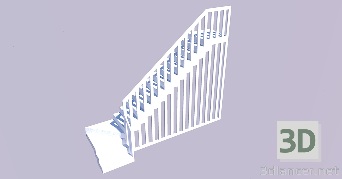 3D Modell Treppen - Vorschau