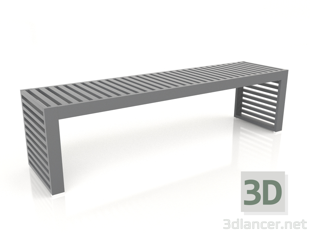 3D Modell Bank 161 (Anthrazit) - Vorschau