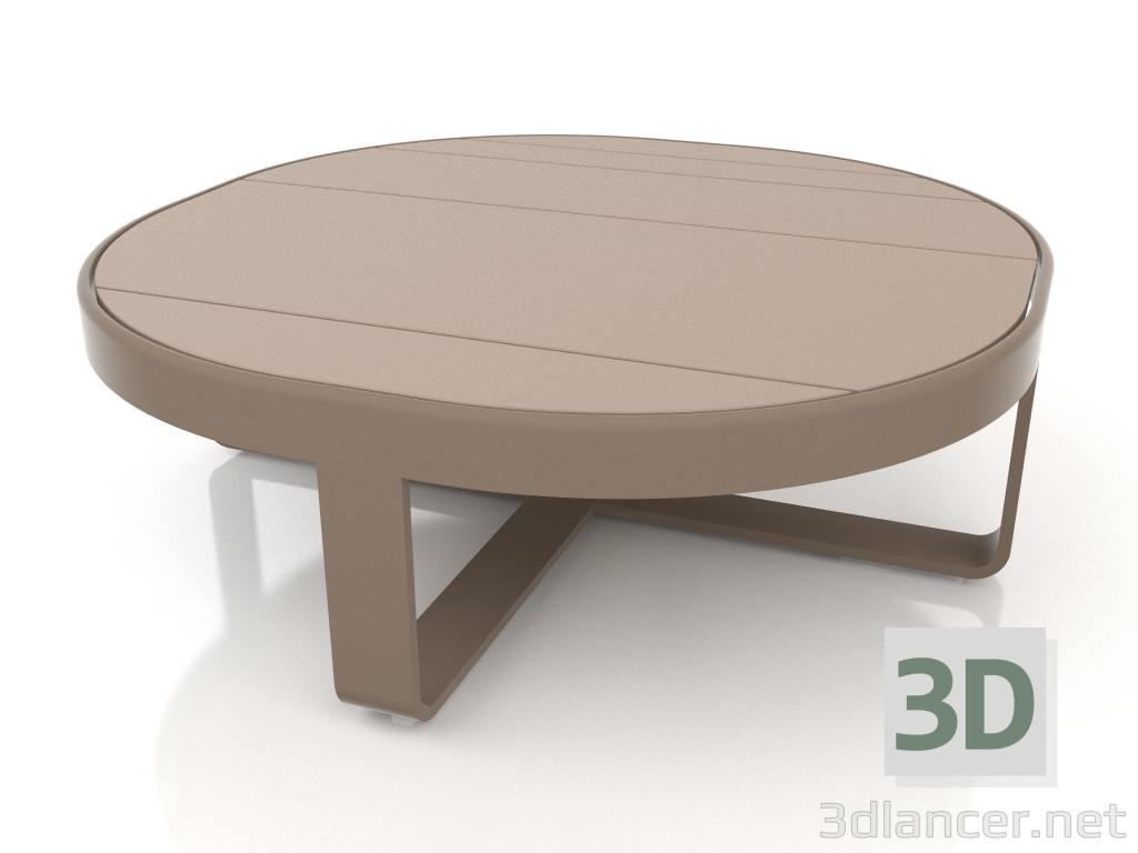 3d model Mesa de centro redonda Ø90 (Bronce) - vista previa