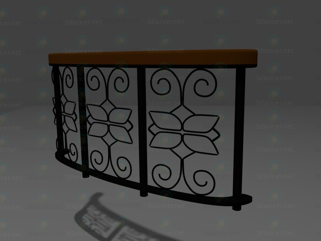 3d model Balcony railings - preview