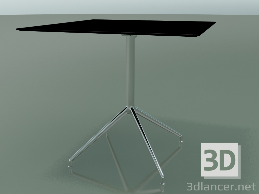 Modelo 3d Mesa quadrada 5742 (H 72,5 - 79x79 cm, espalhada, preto, LU1) - preview