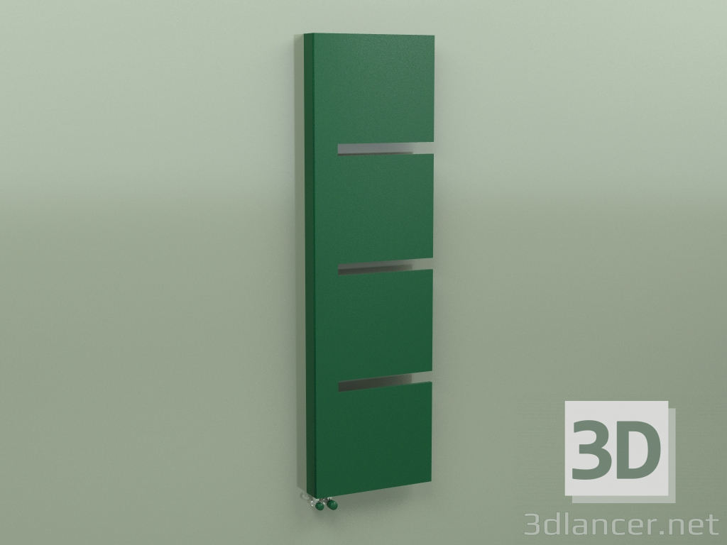 3d model Secuencia de radiador (1735х500, verde bosque - RAL 6005) - vista previa