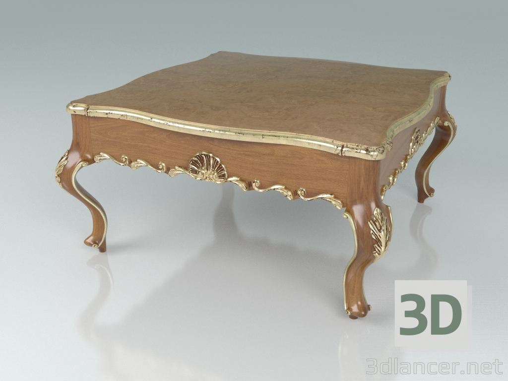 modello 3D Tavolino quadrato (art. 13667) - anteprima