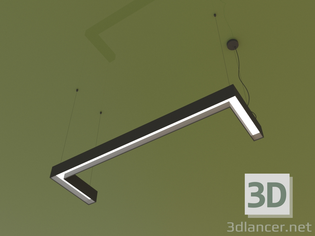 modèle 3D Luminaire ANGLE U (1030x300 mm) - preview