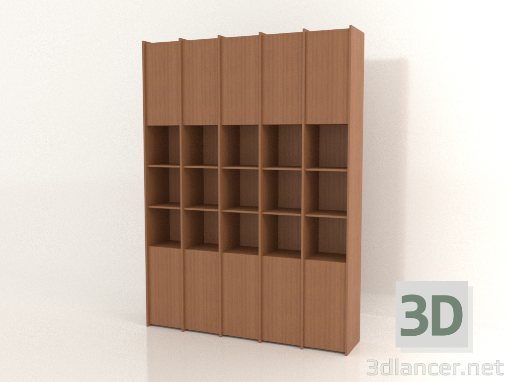 modèle 3D Rack modulaire ST 07 (1908х409х2600, bois rouge) - preview