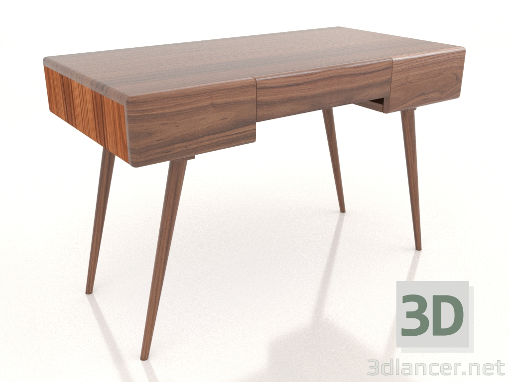 modello 3D Scrivania Preppy (noce) - anteprima