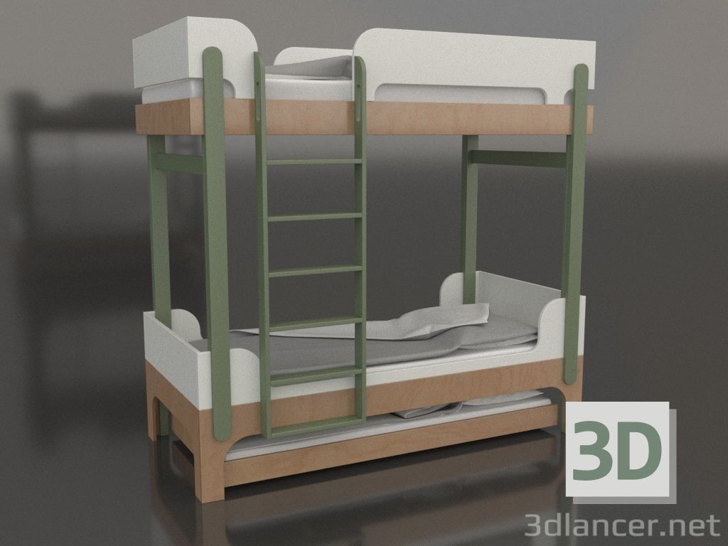 modello 3D Letto a castello TUNE U (UGTUA1) - anteprima