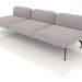 3d model Sofa module 3 seats - preview