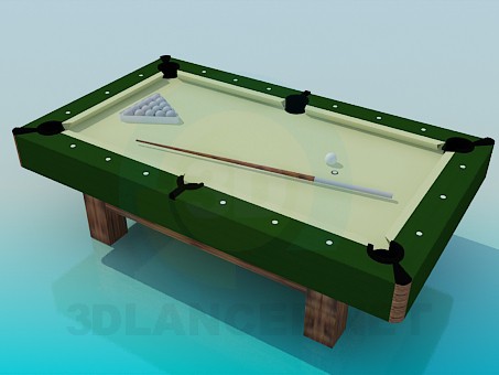 modèle 3D Un petit billard - preview