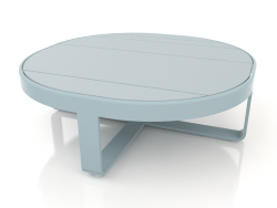 Table basse ronde Ø90 (Bleu gris)