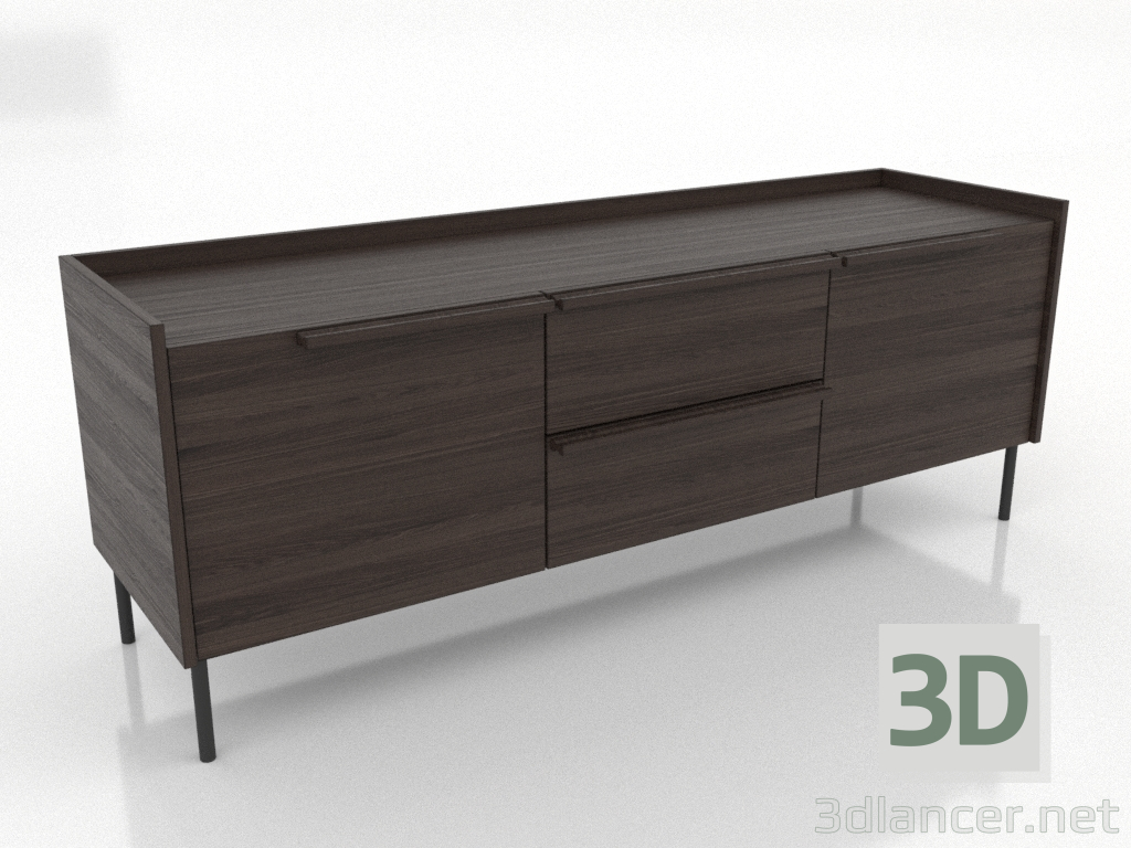 3D modeli TV dolabı 3 1500 mm (dişbudak ceviz) - önizleme 3D modeli TV dolabı 3 1500 mm (dişbudak ceviz) - önizleme
