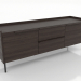 3D modeli TV dolabı 3 1500 mm (dişbudak ceviz) - önizleme