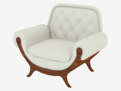 Classic armchair with soft armrests (art. JSL 3713a)