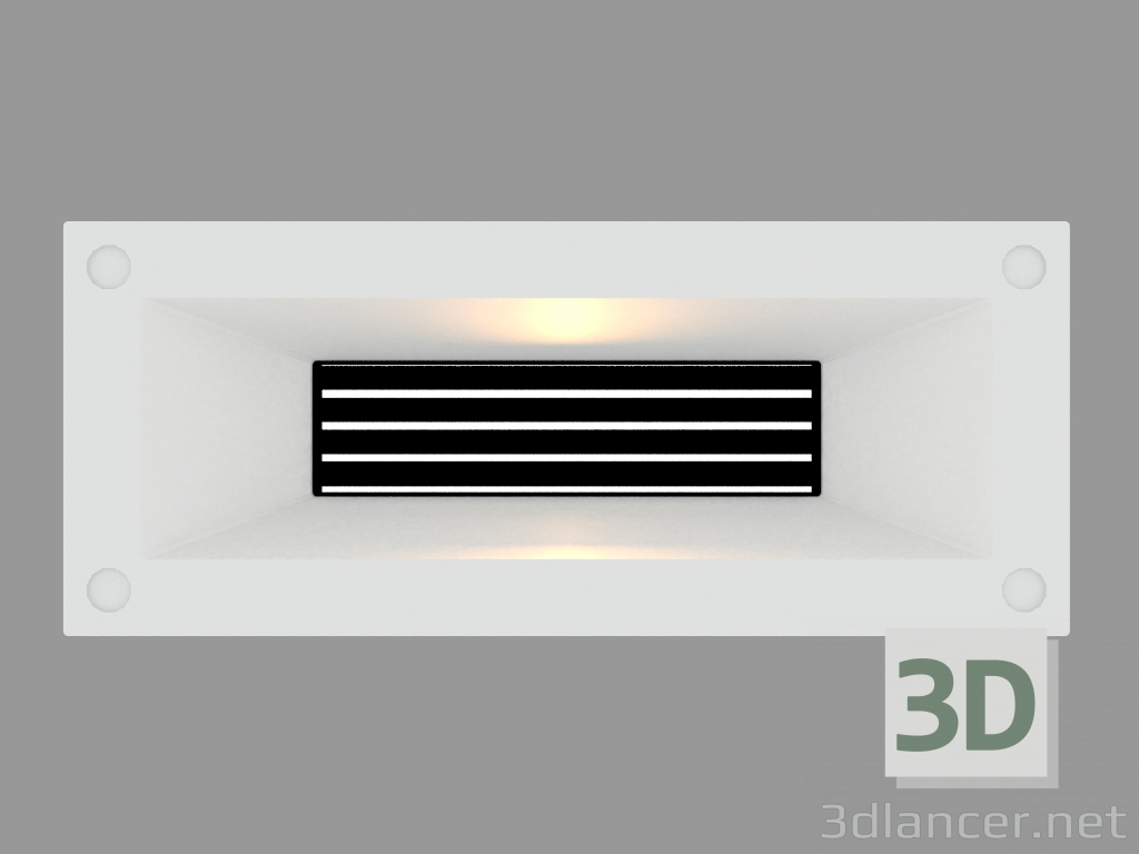 3d model Recessed wall light MINILINK HORIZONTAL WITH GRID (S4679) - preview