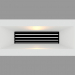 3d model Recessed wall light MINILINK HORIZONTAL WITH GRID (S4679) - preview