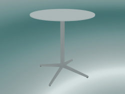 Table MISTER X (9506-01 (Ø70cm), H 73cm, blanche, blanche)