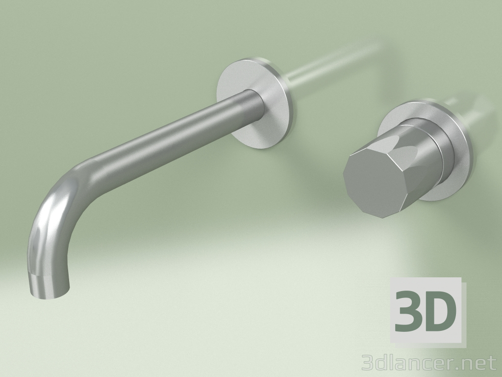 3d model Mezclador de pared con caño 190 mm (15 13 T, AS) - vista previa