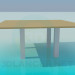 3d model Big table - preview