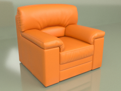 Fauteuil Ella (Cuir Orange)