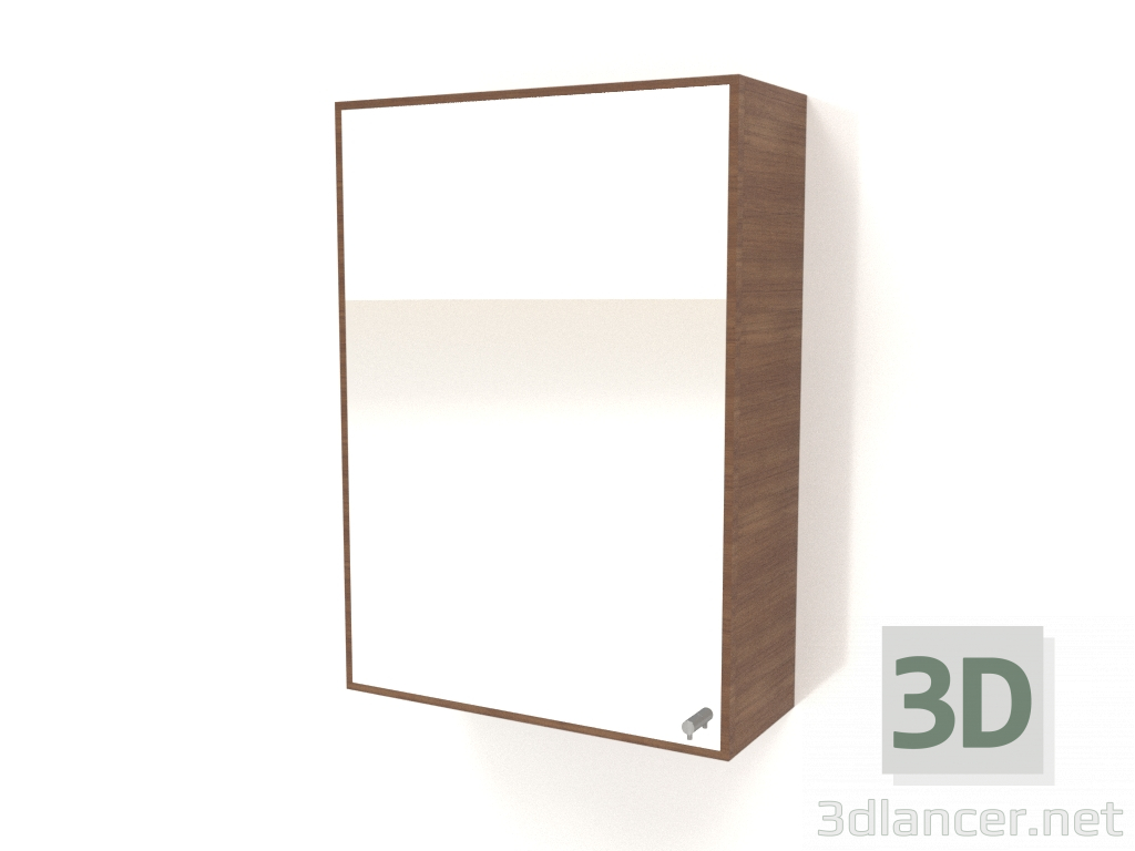 Modelo 3d Espelho com gaveta ZL 09 (500x200x700, madeira castanho claro) - preview