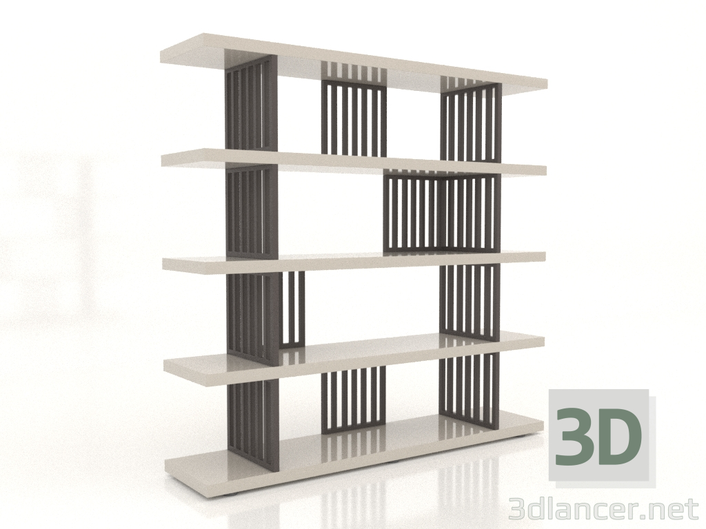 3d model Estantería Tokyo (marrón marfil) - vista previa