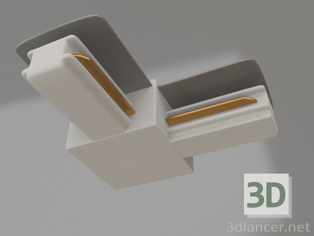 3D modeli Köşe konnektörü LGD-2TR-CON-L-POWER-WH (C) - önizleme