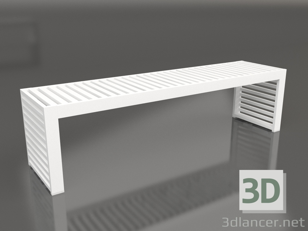 modello 3D Panca 161 (Bianco) - anteprima