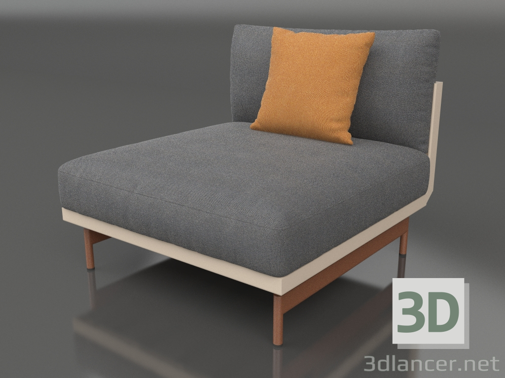 3d model Sofa module, section 3 (Sand) - preview