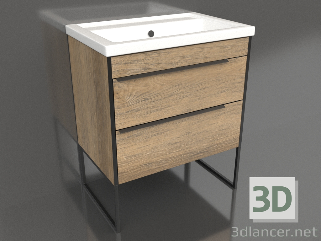 3d model Floor cabinet 70 cm (FRG0107DB+FRGN440) - preview