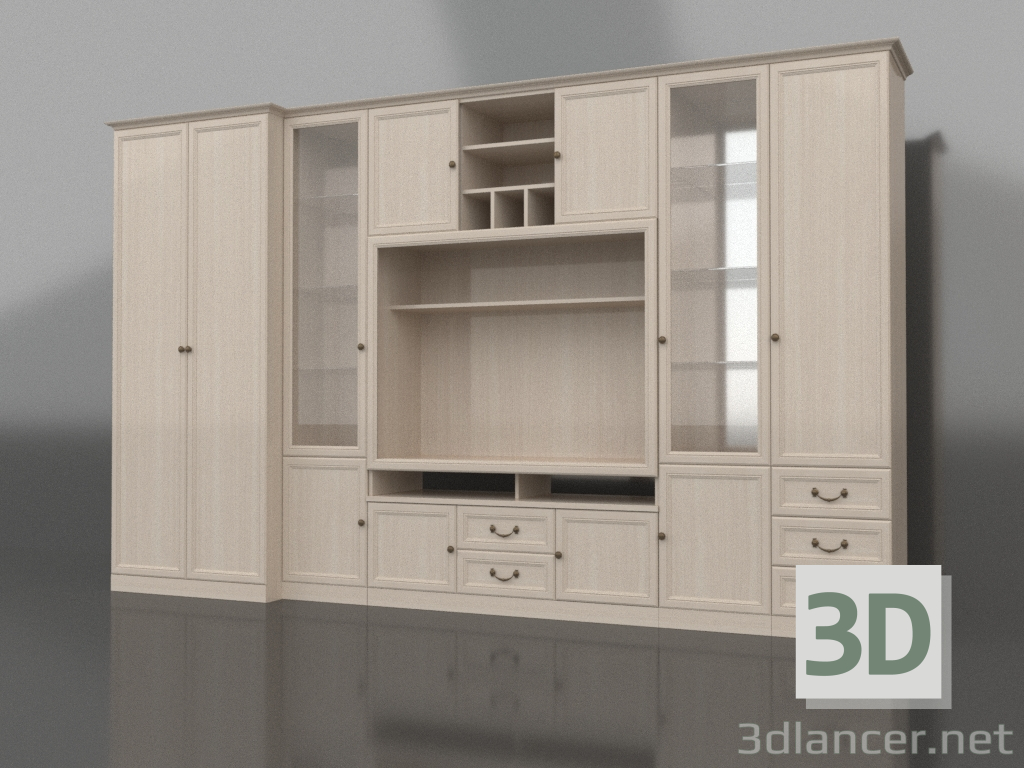 3d model Gabinetes (composición 3) - vista previa
