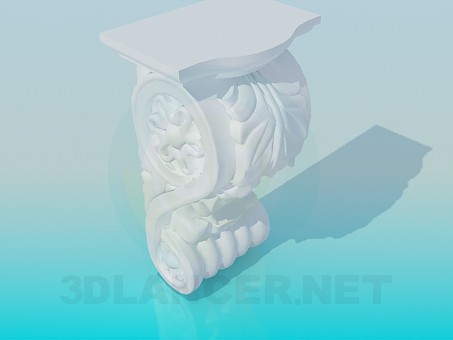 3d model Element of the cornice - preview