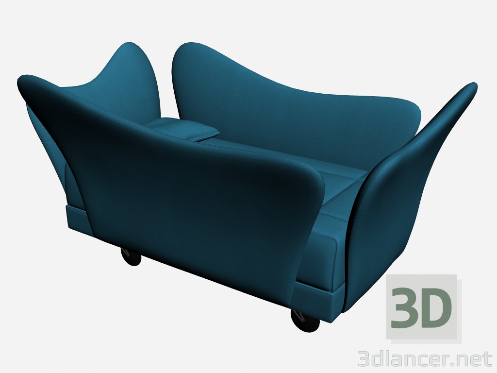 modello 3D Letto bambini fiore culla - anteprima