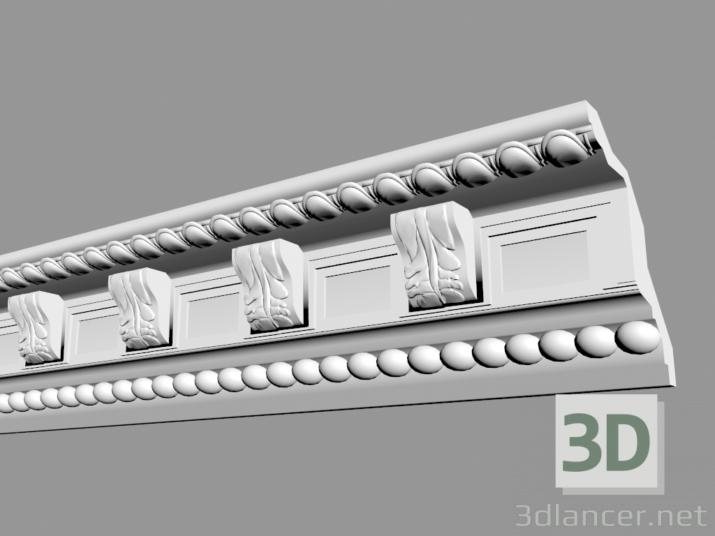 modèle 3D Cornice C1097 - preview