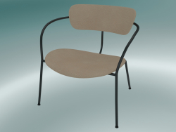 Chair Pavilion (AV11, H 70cm, 65x69cm, Pelle - Anilina di seta)