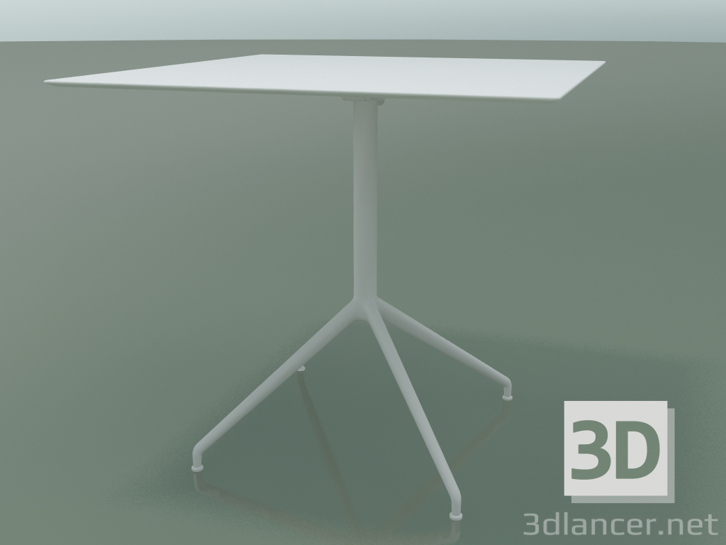 Modelo 3d Mesa quadrada 5742 (H 72,5 - 79x79 cm, espalhada, branco, V12) - preview