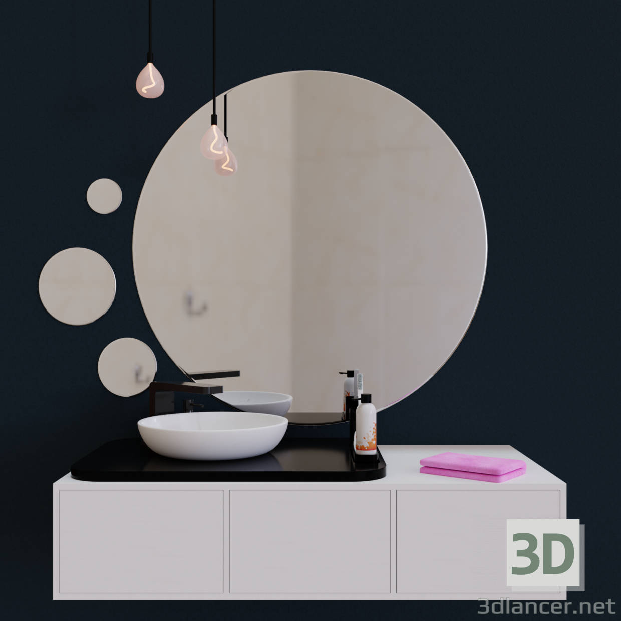 3D Lavabo modeli satın - render