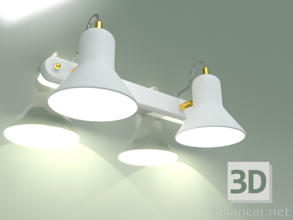 3d model Spot Canotier 20083-2 (white-gold) - preview