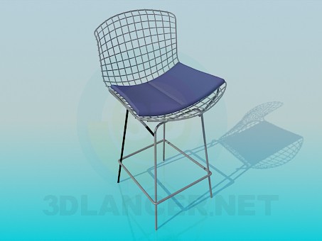 modèle 3D Chaise-grille - preview