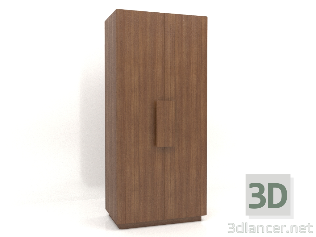 Modelo 3d Guarda-roupa MW 04 madeira (opção 1, 1000x650x2200, madeira marrom claro) - preview