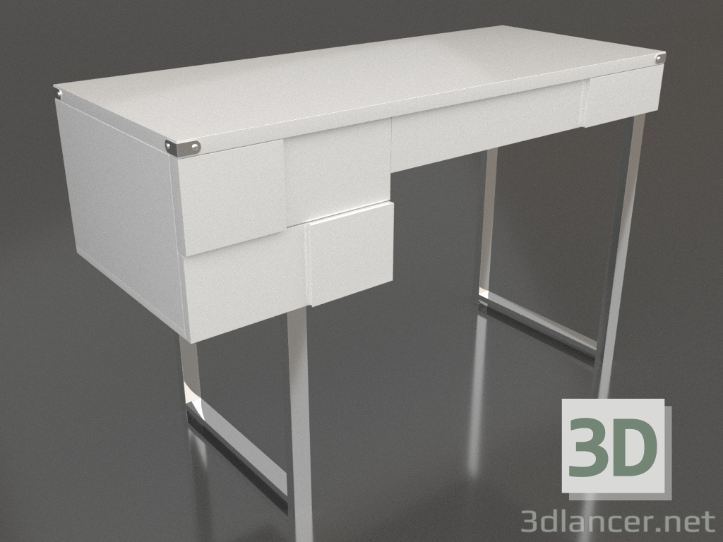 3d model Escritorio Brooklyn (blanco) - vista previa