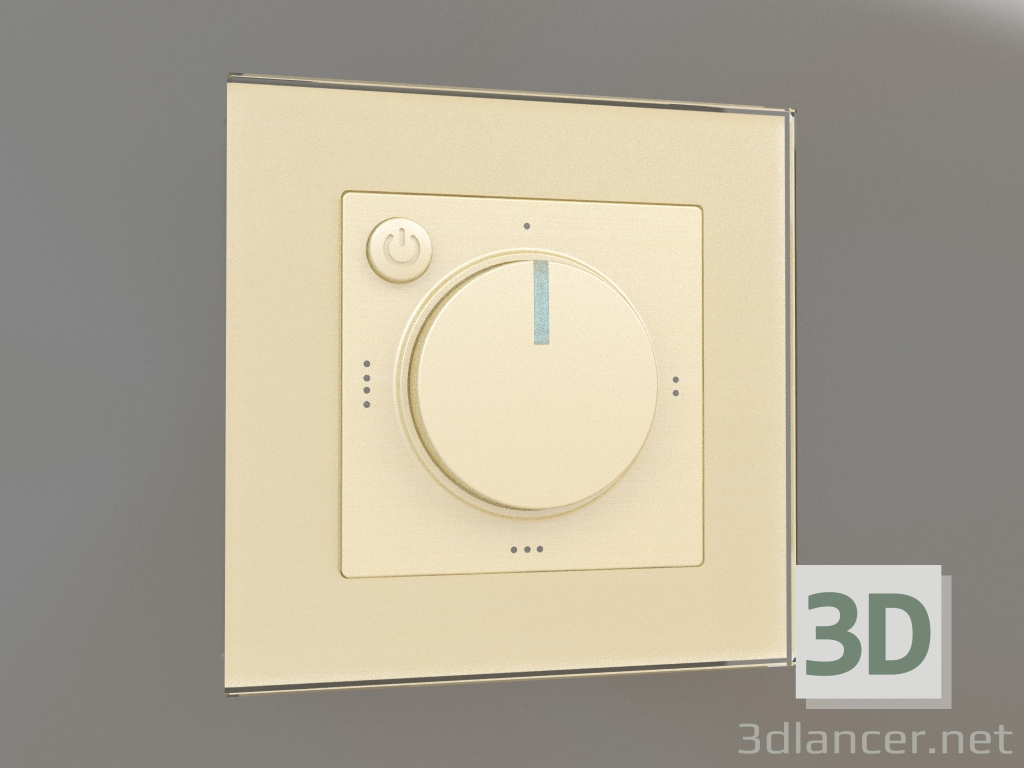 modèle 3D Thermostat électromécanique pour plancher chauffant (champagne) - preview