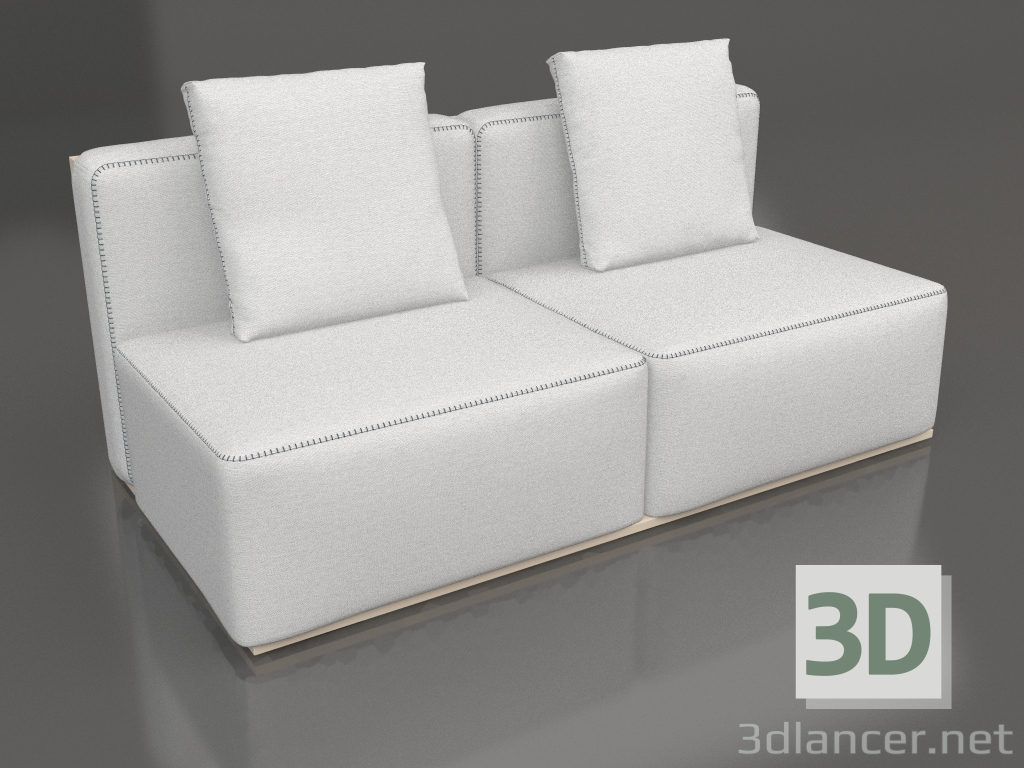 3d model Sofa module, section 4 (Sand) - preview