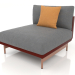 3d model Sofa module, section 3 (Wine red) - preview