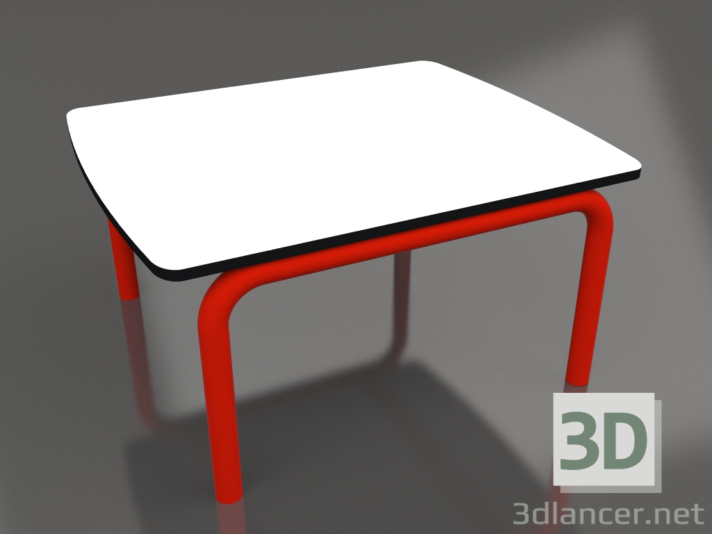 modello 3D Tavolino 60x50 (Rosso) - anteprima