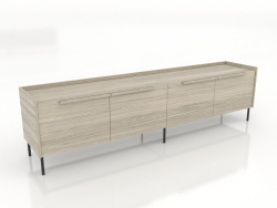 Mobile TV 1 GRANDE 2200 mm (rovere schiarito)